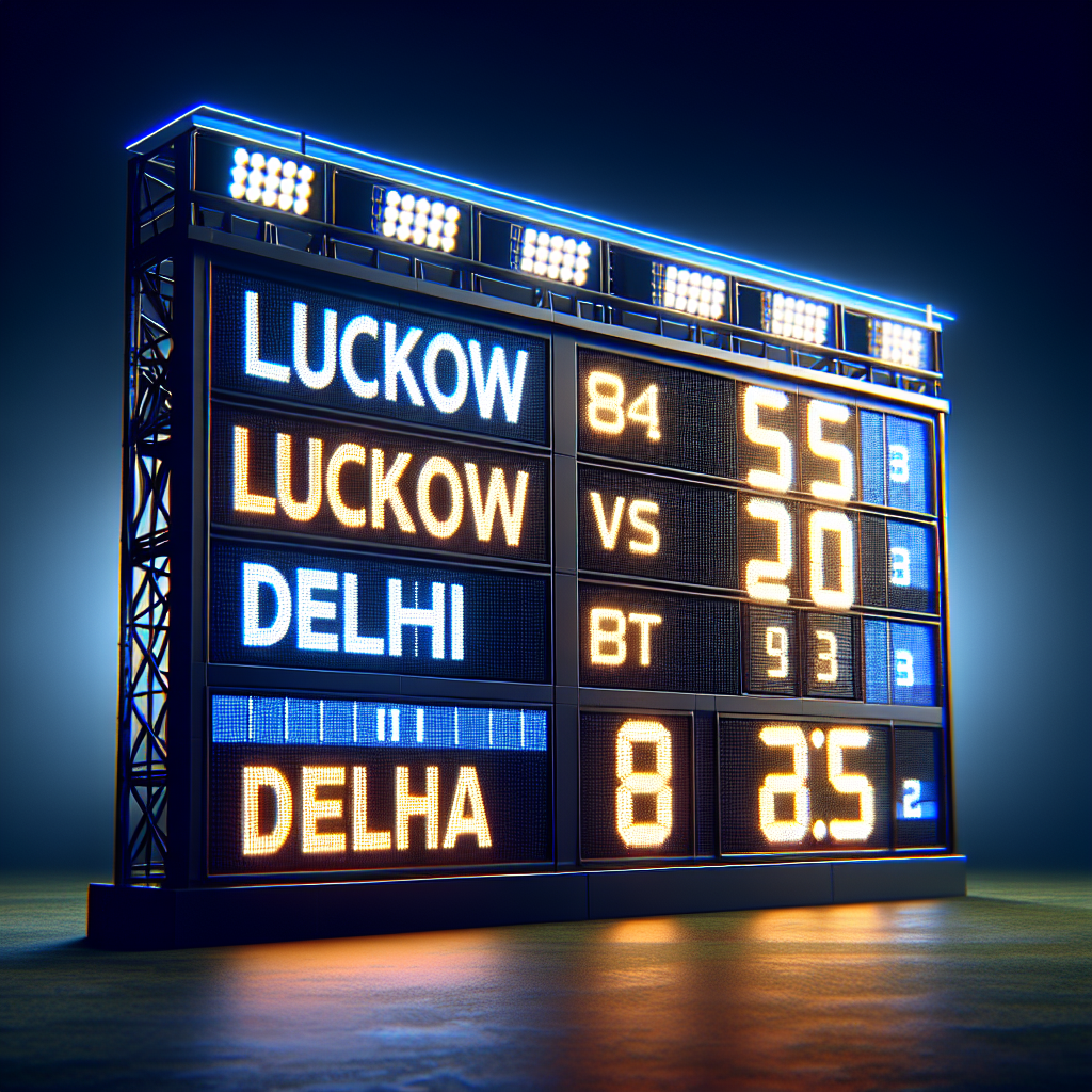 lucknow versus delhi live score